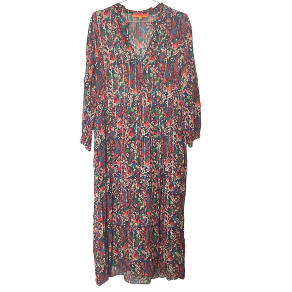 Anthropologie Vilagallo Multicolor Floral Dress - Picture 2 of 5